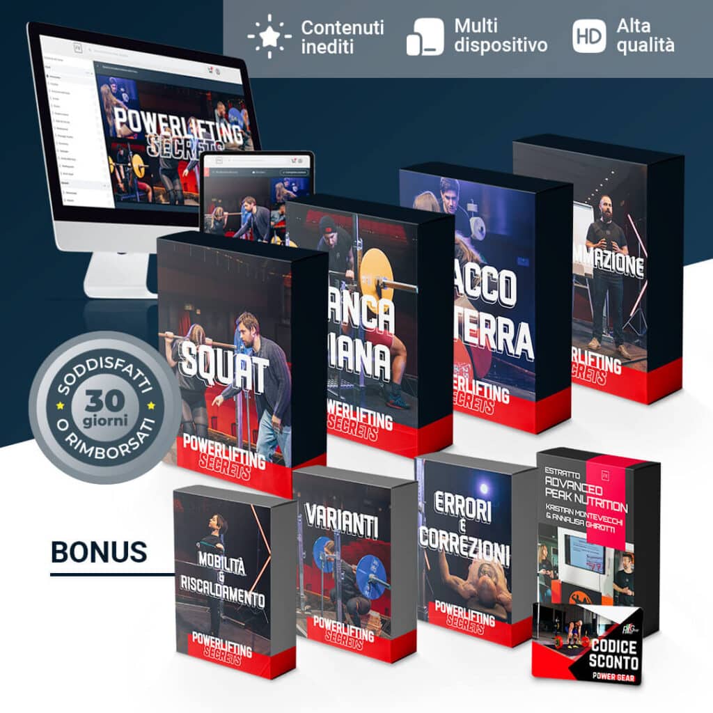 Powerlifting Secrets offerta percorso completo