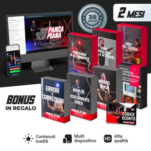 Offerta 2024 Piano di allenamento Panca Piana 0-100kg - Mese 1-2